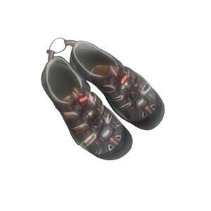Keen Men's Black and Red Athletic Sandals